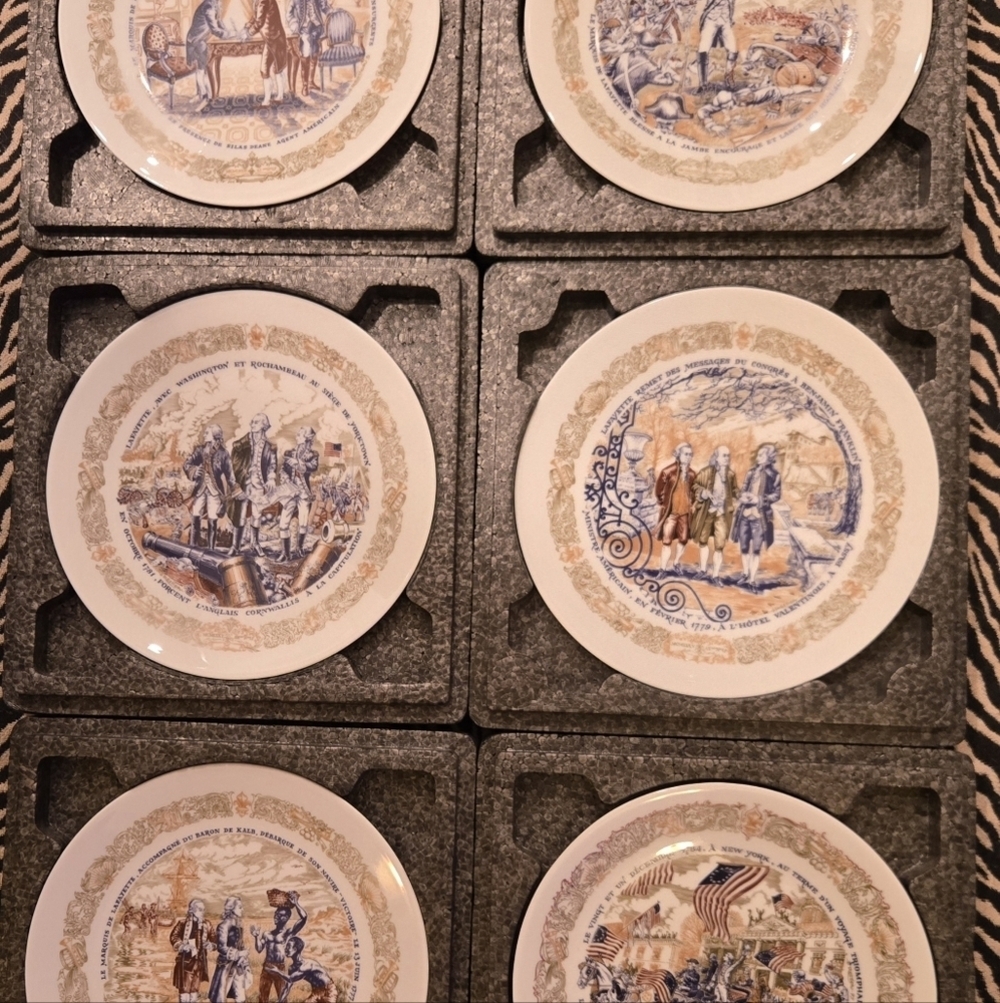 📣Vintage Bundle of 6 The Story of the Plates Collection Paperwork Collectibles